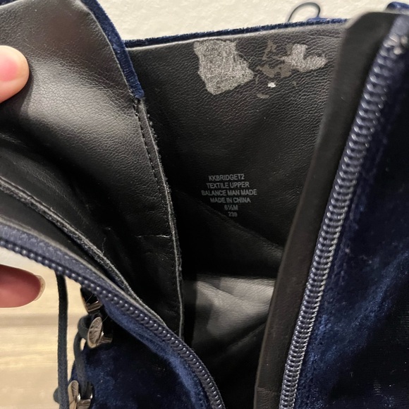 Kendall and Kylie Navy boots sz 6.5 - Picture 10 of 10